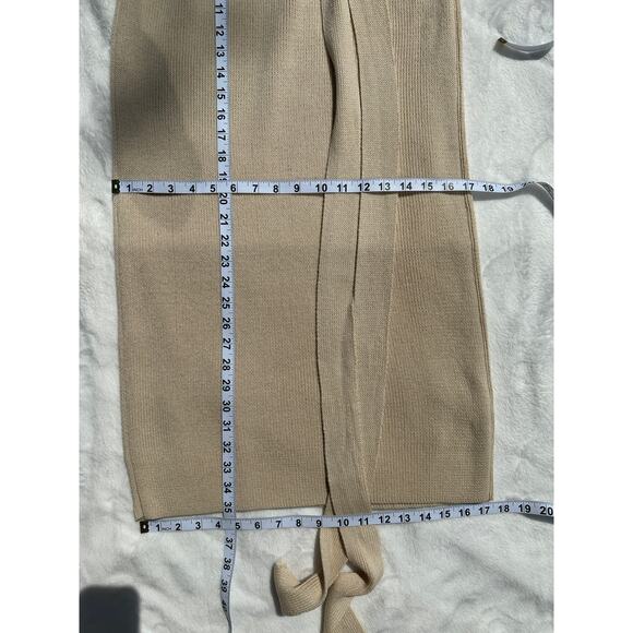 Lauren Manoogian Rib Skirt Crudo Natural Cotton Wool Designer Size 0 XS thru M - Picture 12 of 16